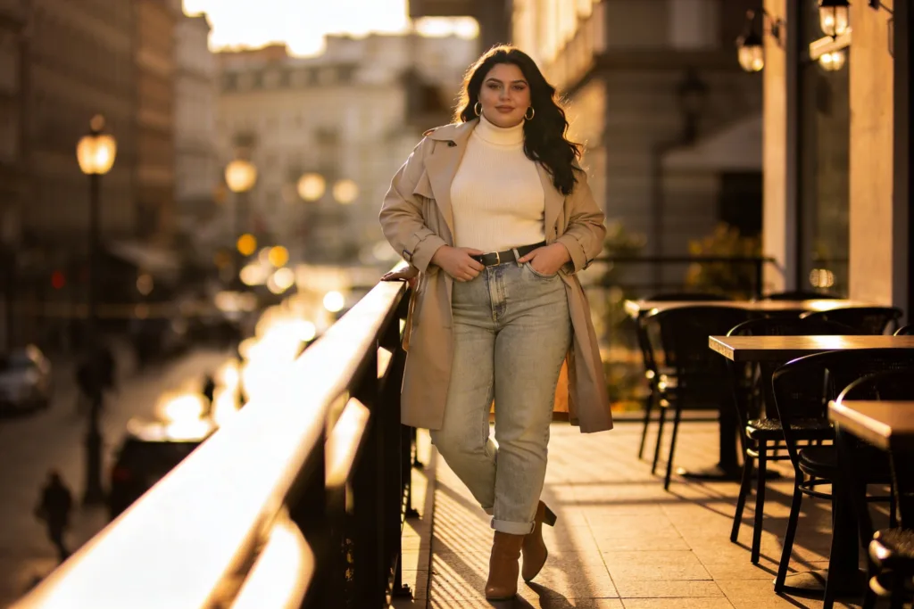 12 Flattering Plus Size Mom Jeans Outfit You’Ll Love