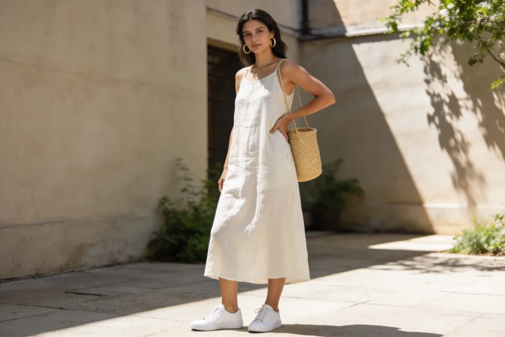 15 Casual Summer Outfits with Sneakers You’Ll Want Now