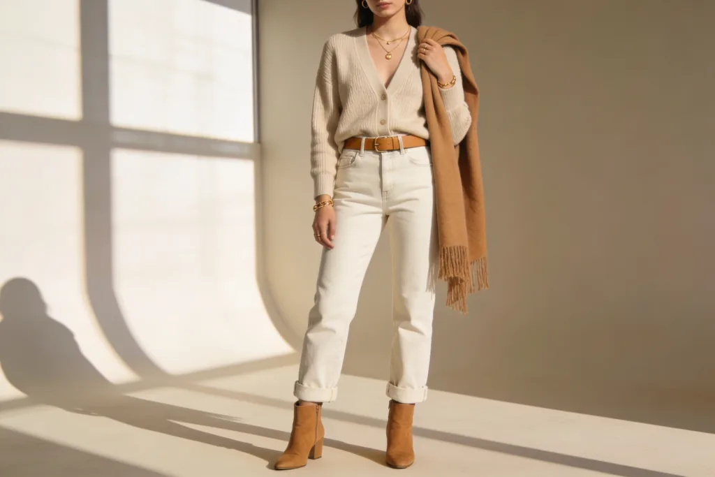 14 Cream Mom Jeans Outfit Ideas You’Ll Want Now