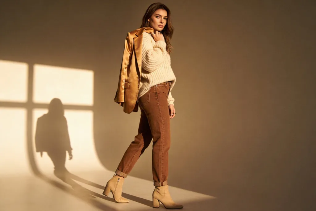 14 Brown Mom Jeans Outfit: Chic, Comfy, Effortless Looks