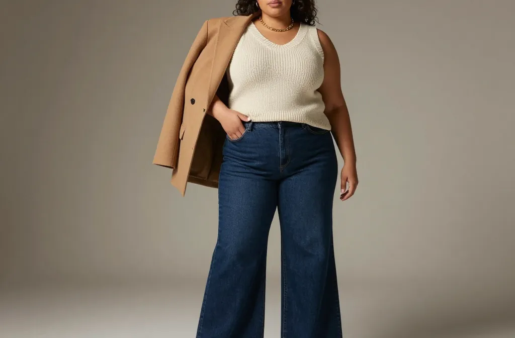 15 Plus Size Wide Leg Jeans Outfit Your Ultimate Style Boost