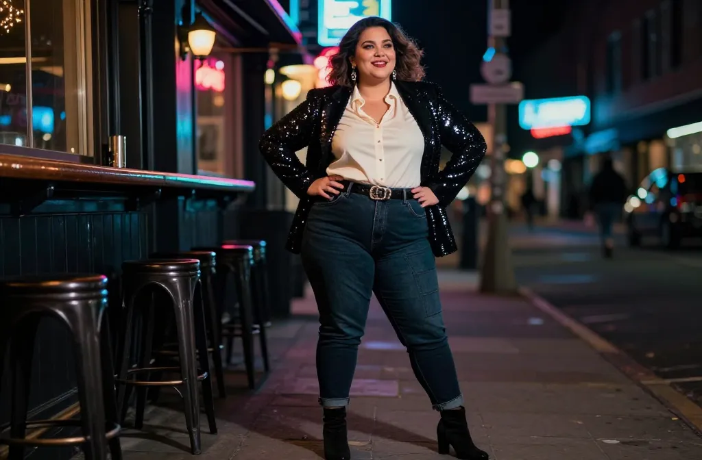 15 Plus Size Bar Outfit Night: Glow Up Glam