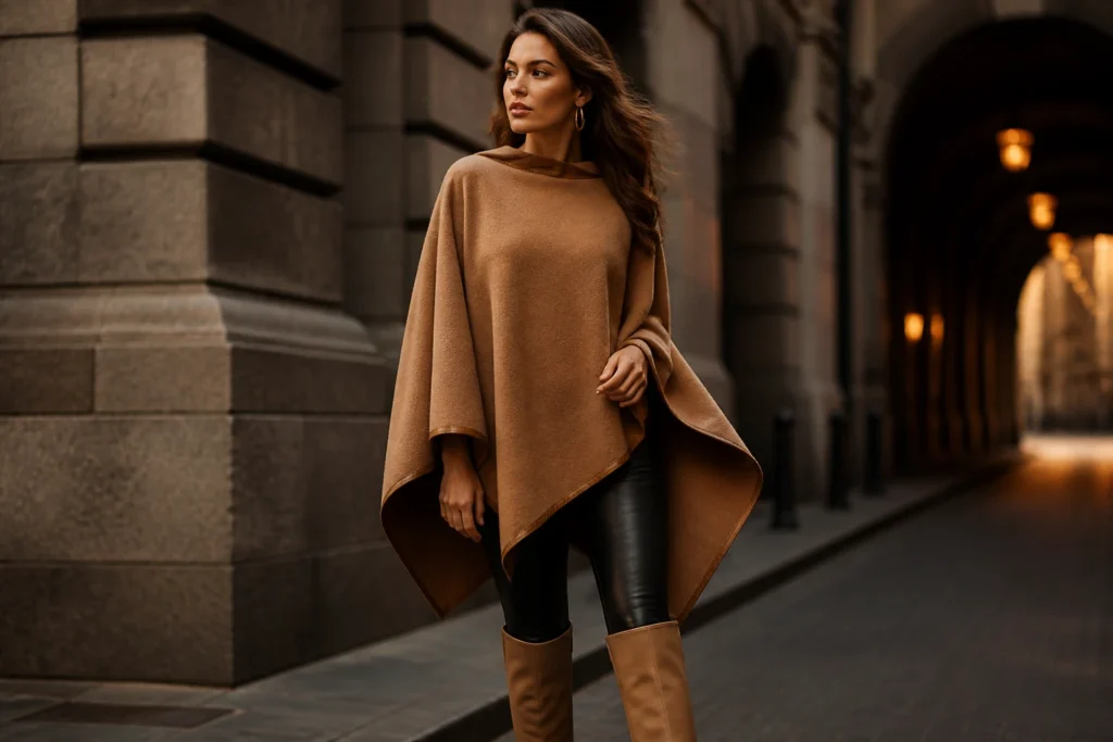 16 Poncho Outfit Ideas: Chic Looks in a Snap