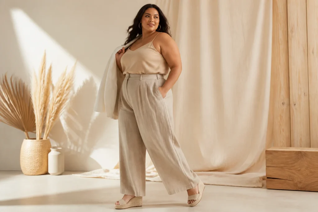 17 Plus Size Strappy Cami Top Outfit Ideas You’Ll Love